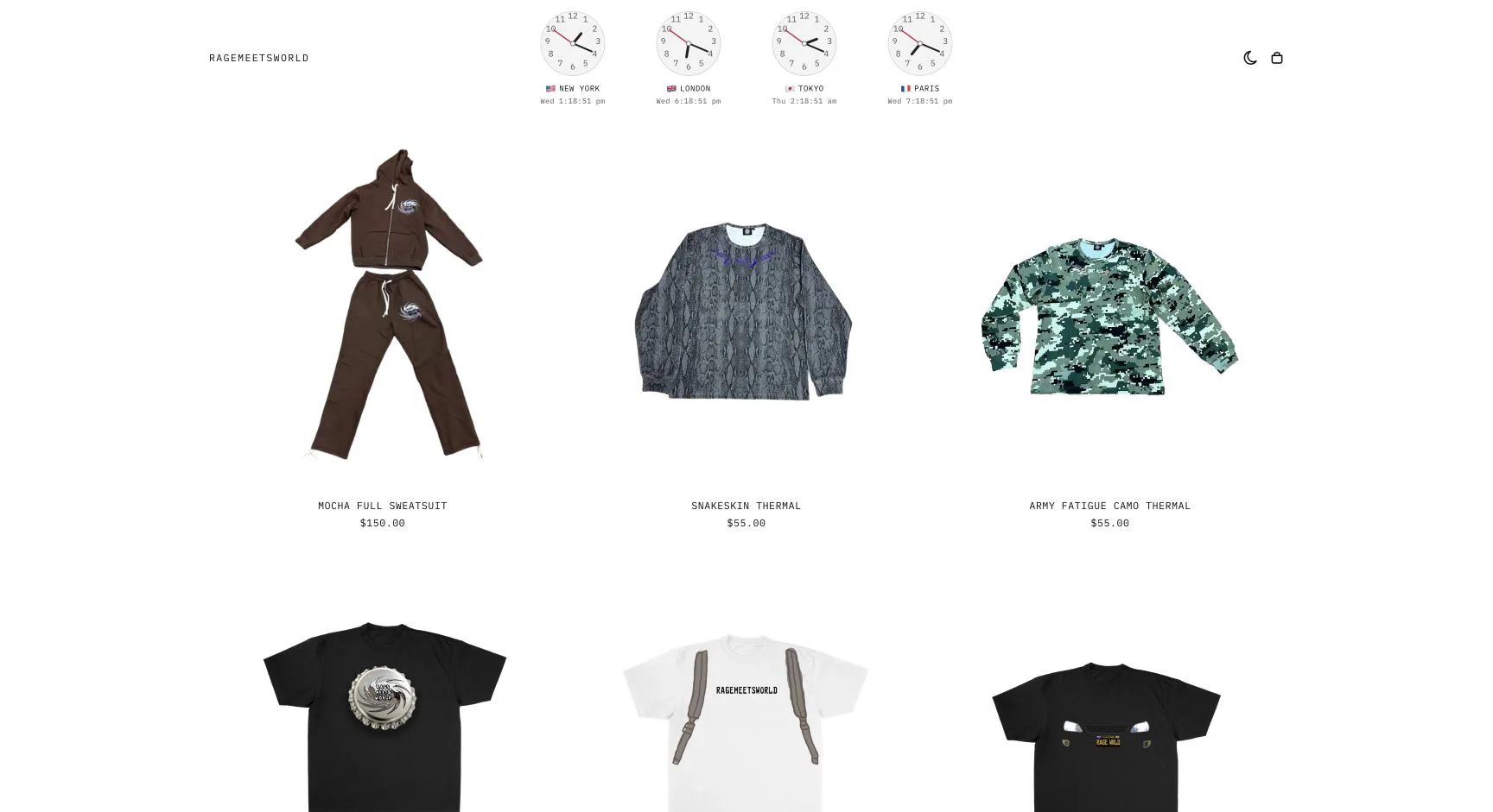 Rage Meets World homepage
